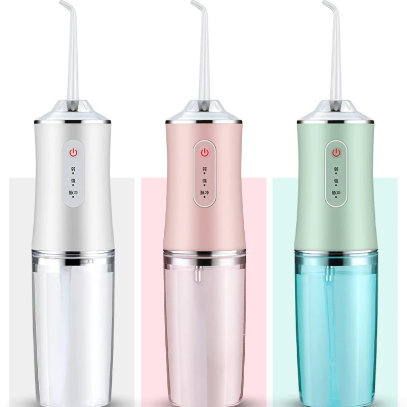 

Portable Oral Irrigator Water Flosser Dental Jet Tools Pick Cleaning Teeth 300ML 5 Nozzles Mouth Washing Machine