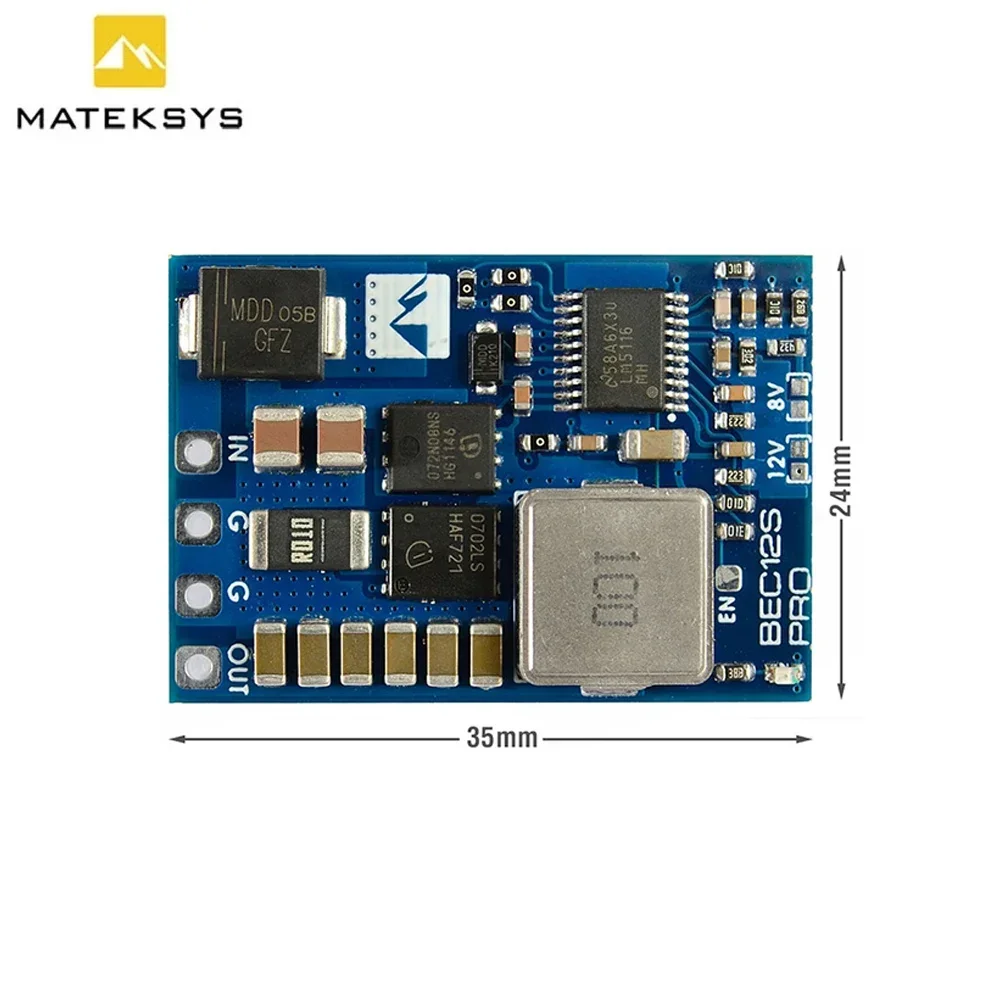 MATEK BEC12S-PRO 9-55 В до 5 В/8 В/12 В-5 А Регулятор напряжения BEC Модуль питания Защита от