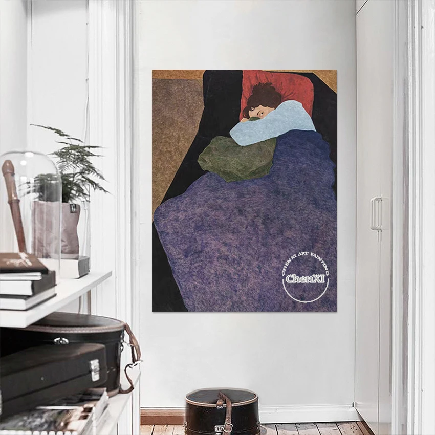 Женская абстрактная картина маслом