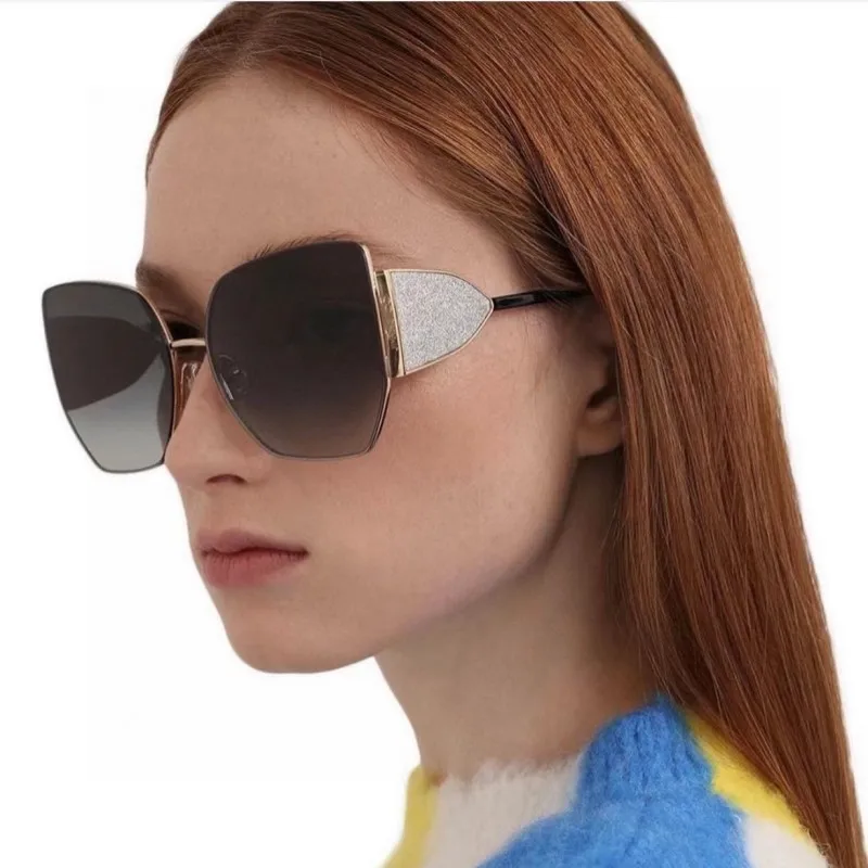 

2023 Fashion Big Square Sunglasses Brand Designer Luxury Women Cat Eye Sunglasses Classic Colorful Retro Glasses Uv400 Curtain
