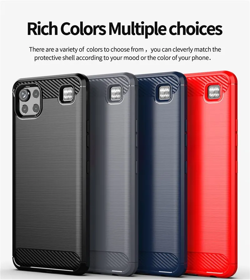 

Противоударный силиконовый чехол из углеродного волокна для LG K92