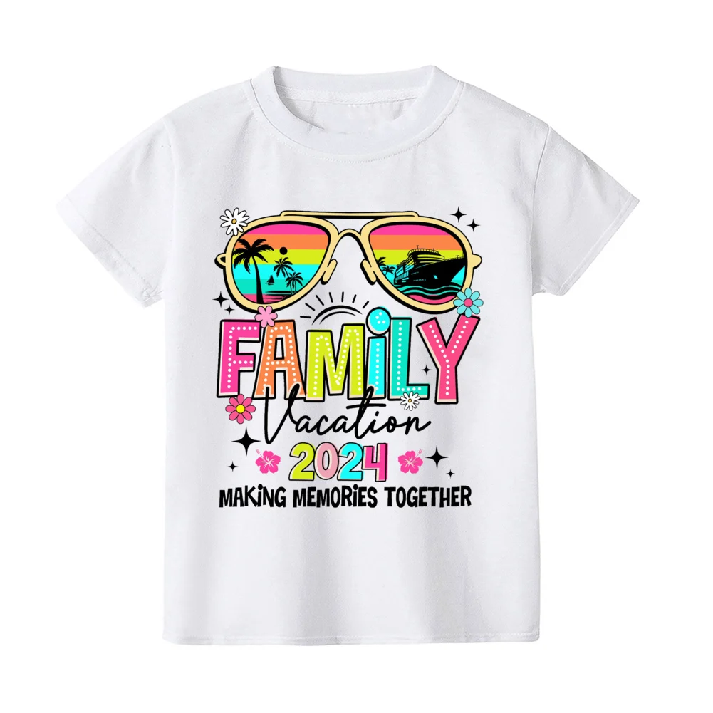 Футболка с коротким рукавом для мальчиков и девочек