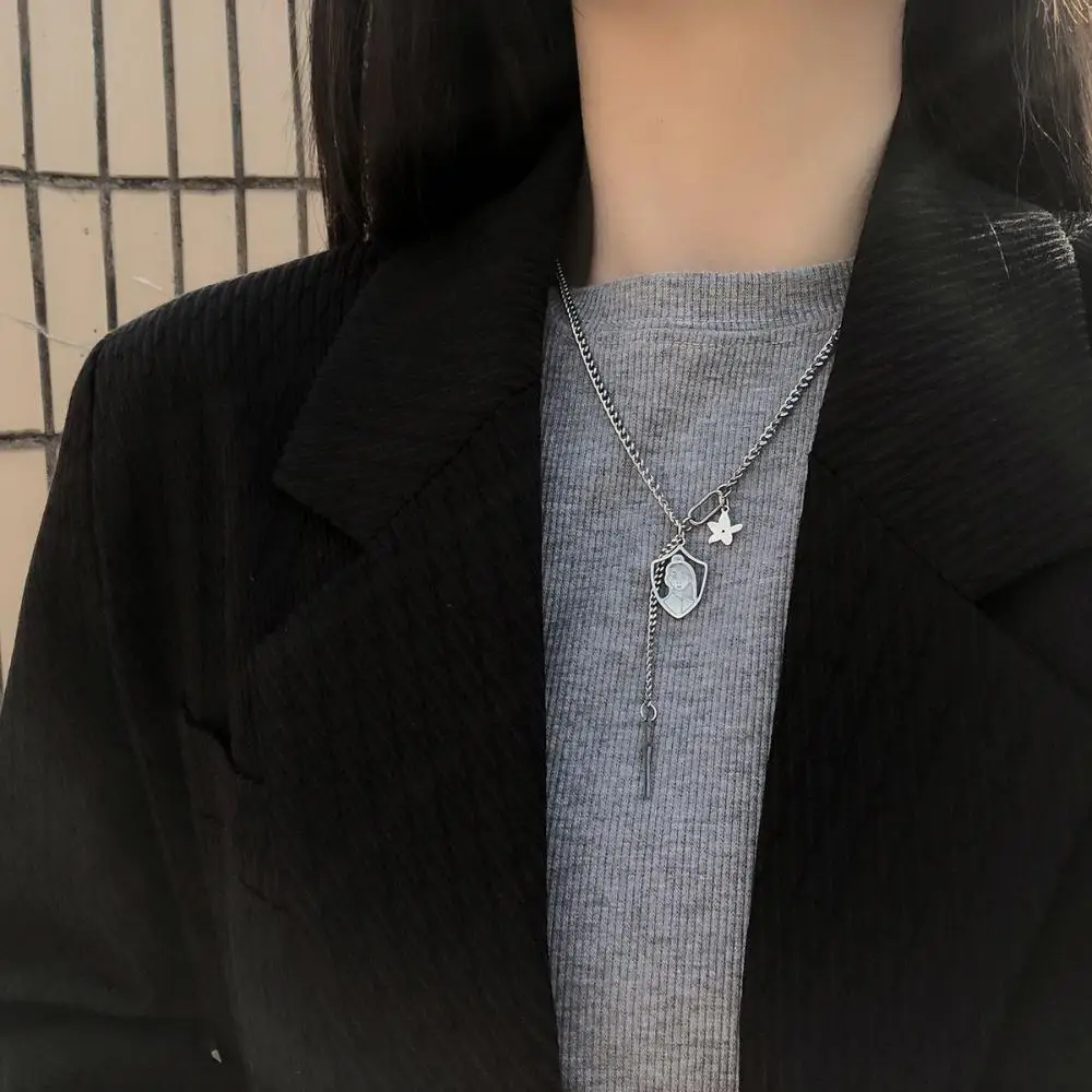 Титановая сталь подарок подруге в стиле хип-хоп ожерелье Хуа Мулан цепочка на