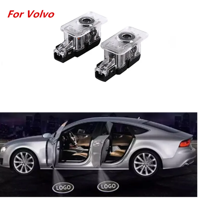 

2pcs RDESIGN Logo Welcome Light For Volvo V60 2016 2017 V40 XC60 XC90 S80 S60 S80L S60L Car Door Light Volvo LED Courtesy Light