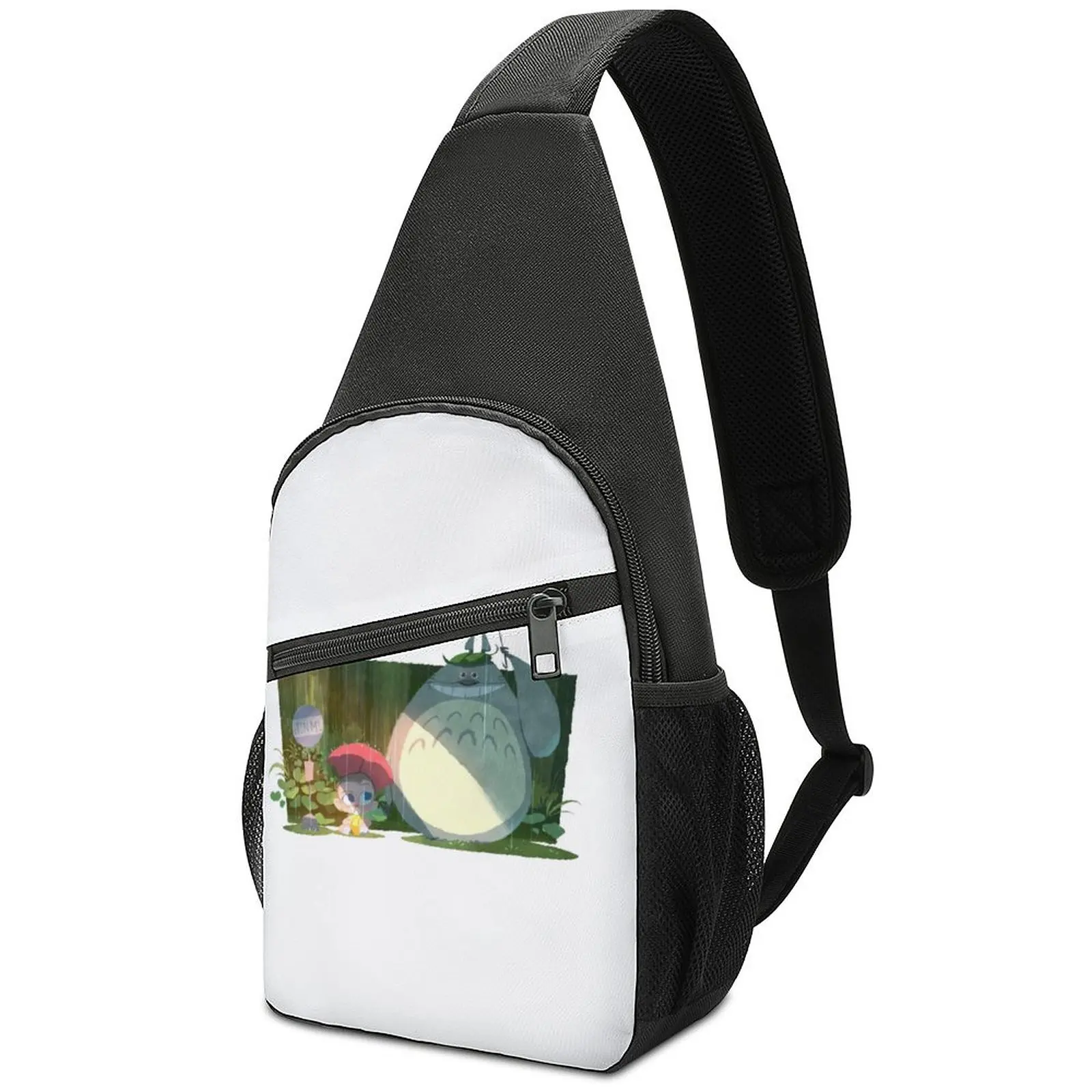 

My Neighbor Totoro Chest Bags Baby Satsuki in The Rain Trip Shoulder Bag Casual Designer Crossbody Bag Phone Fishing Sling Bags