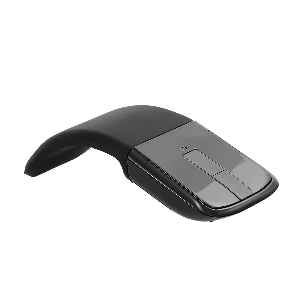

2.4G Wireless Mouse with USB Arc Mouse with Touch Function Folding Optical Mice with USB Receiver Bending Mouse for PC Laptop