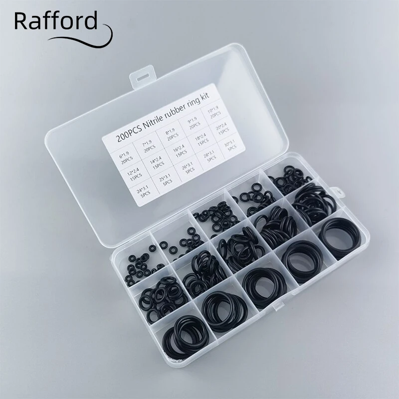 

Комплект уплотнительных колец Rafford 200 шт.