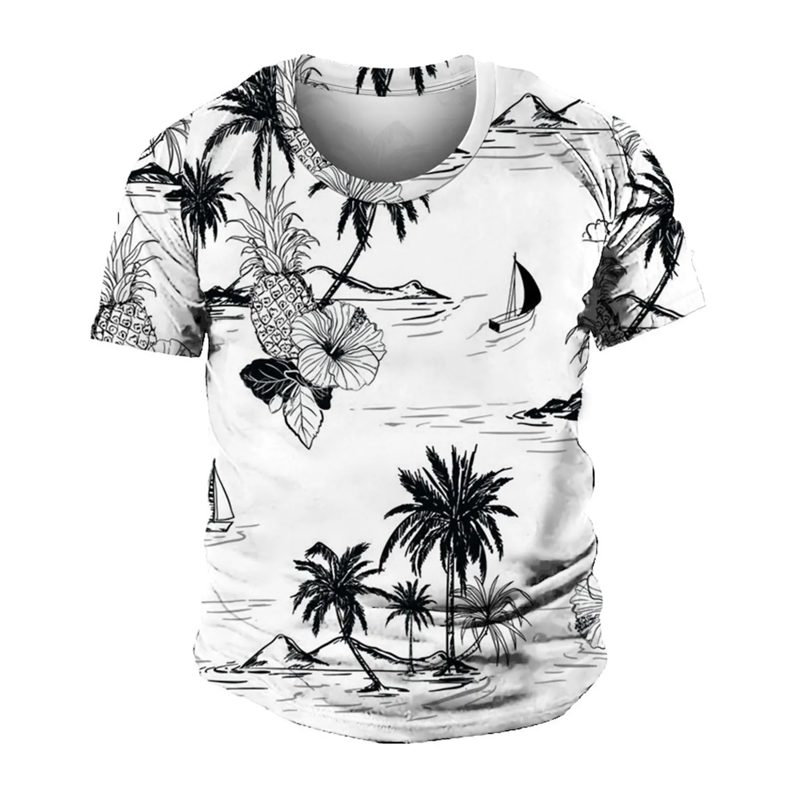 

Футболка мужская с цифровым 3d принтом, модная повседневная приталенная рубашка с коротким рукавом, топ для фитнеса, лето