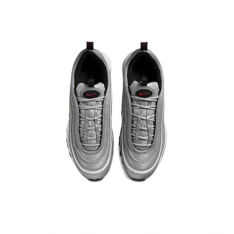 Оригинальные мужские кроссовки Nike Air Max 97 серебряные пули дышащие спортивные