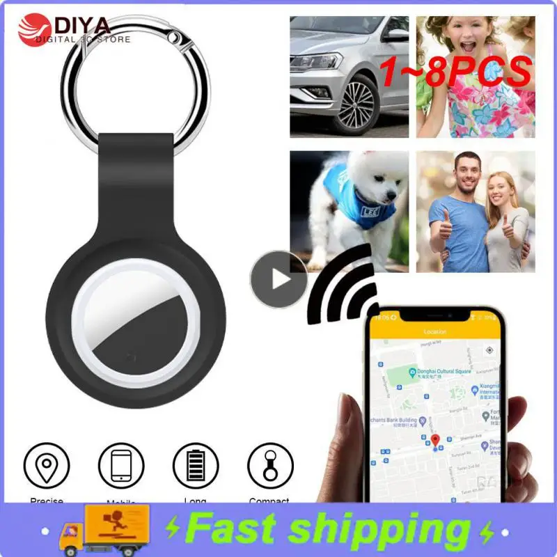 

Мини-GPS-трекер, 1 ~ 8 шт., 4.0 стандарта, для AirTag, смарт-устройство против потери, GPS-локатор, мобильные ключи, телефон для домашних животных
