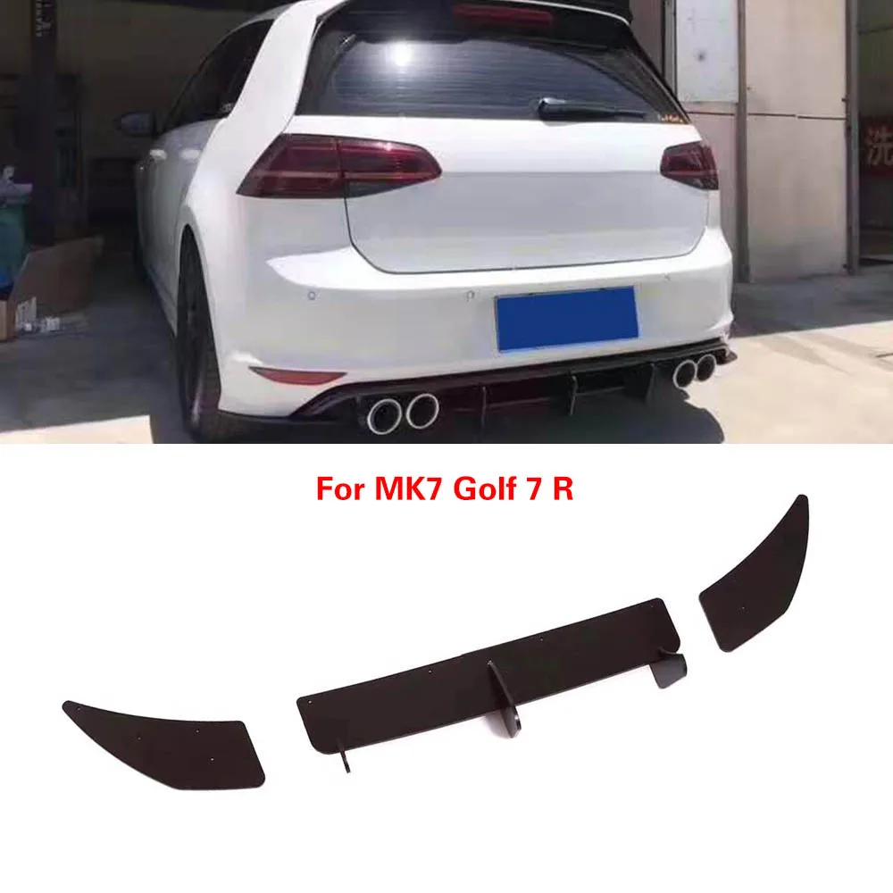 Фото Разветвители диффузора заднего бампера автомобиля для Vw Golf 7 7,5 Vii Mk7 7,5 Mk Vii Gti R Бампер 2014-2019 Диффузор для губ №3
