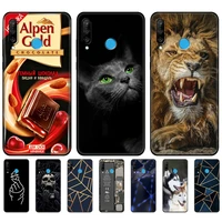 for honor 20 lite case silicon tpu soft phone cover for huawei honor 20 lite back bumper coque russian version black tpu case