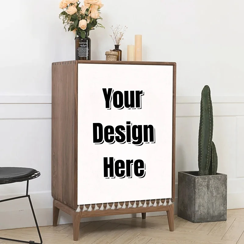 Занавеска для шкафа на заказ короткая Пылезащитная полузанавеска без перфорации