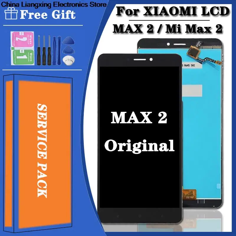 

Tela LCD com Frame Display para Xiaomi MI MAX 2, 6.44 ", original