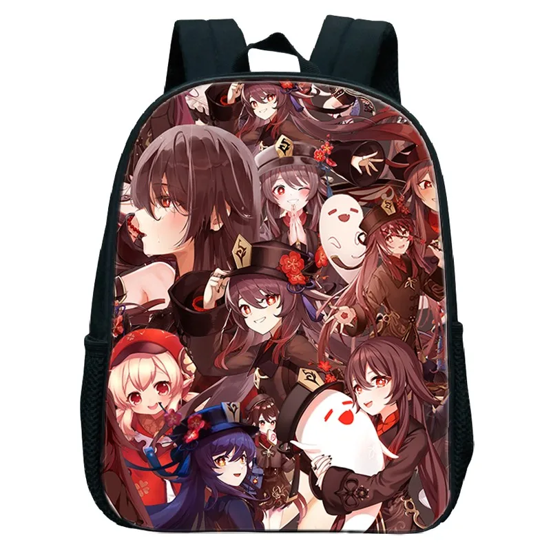 Genshin Impact Hu Tao Kawaii студенческий рюкзак школьные принадлежности для девочек и мальчиков Mochilas Genshin Impact Детский рюкзак сумка