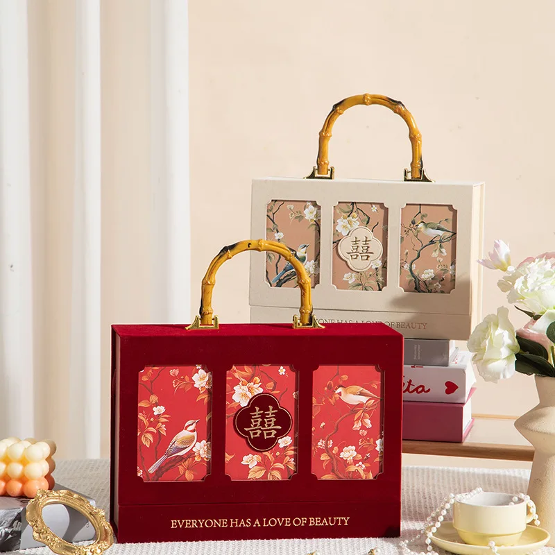 Бамбуковая суставная ручка Свадебный спутник Подарочная коробка Ручная