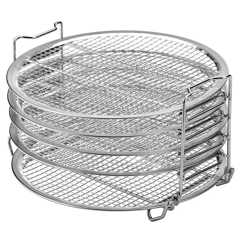 

Stainless Steel Dehydrator Rack 5-layer Air Fryer Stand Pressure Cooker Accessories Replacement for Ninja Foodi