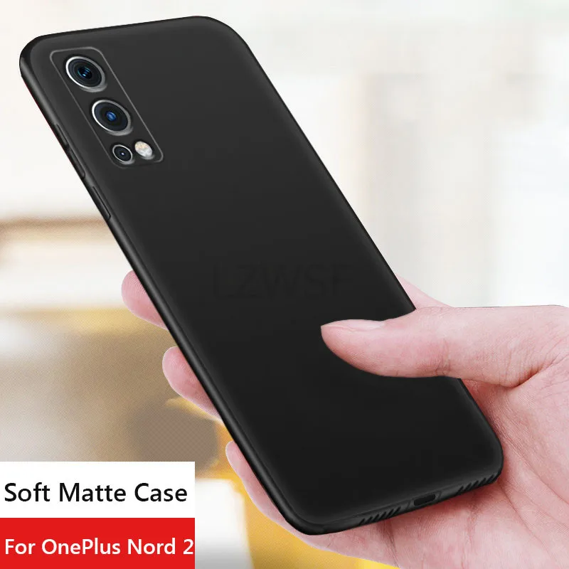 Чехол для OnePlus Nord 2 5G простой матовый Мягкий силиконовый чехол One Plus N200 телефона |
