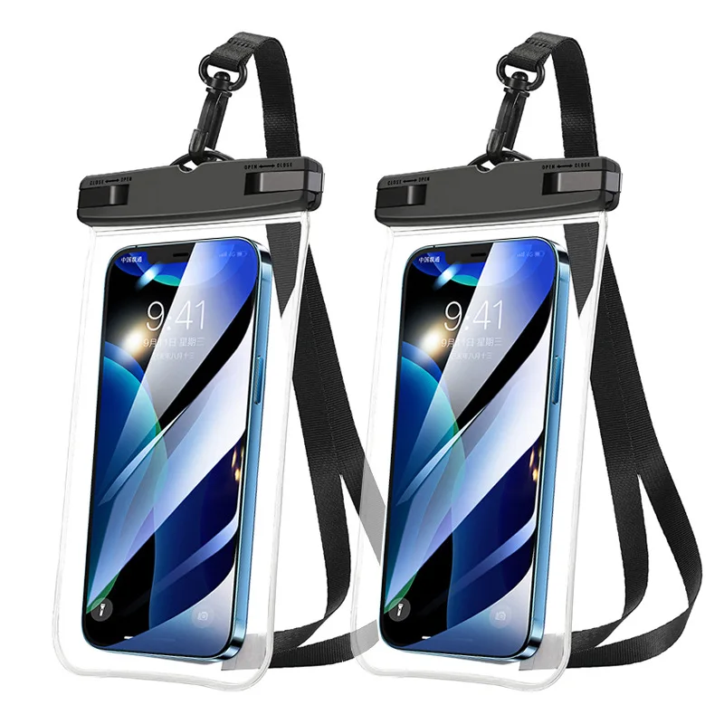 Drop resistant 35m Waterproof bag for Mobile Phones Under 6.9 Inches Plastic Mobile Phone Waterproof Case Diving Seal Phone Case