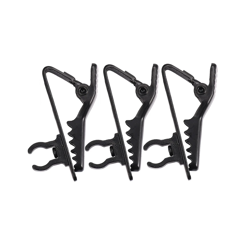 

Top Deals 3pcs Microphone Lapel Tie Clip for Lapel Lavalier Mic