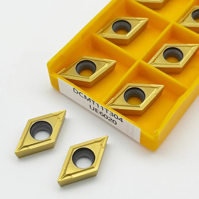 

Твердосплавные вставки DCMT DCMT070204 DCMT11T304 DCMT11T308 VP15TF UE6020 UE735 Внутренние токарные инструменты Токарный станок с ЧПУ Резак