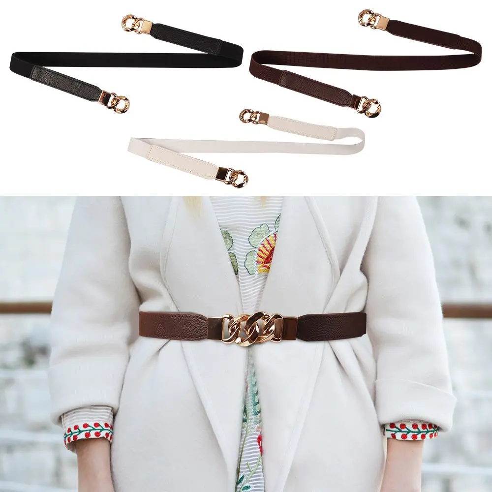 Clothing Decoration Adjustable Women Punk Decorative Waistband Stretch Elastic Belts Waist Strap