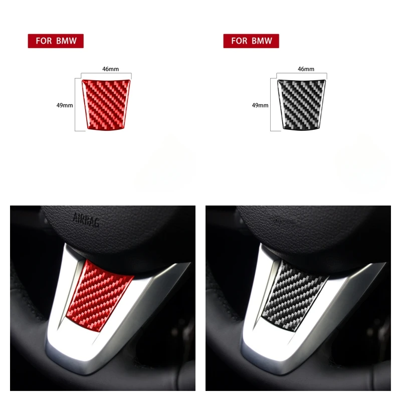 

For BMW Z4 E89 2009 2010 2011 2012 2013-2016Carbon Fiber Sticker Car Steering Wheel Subscript Chin Trim interior Car Accessories
