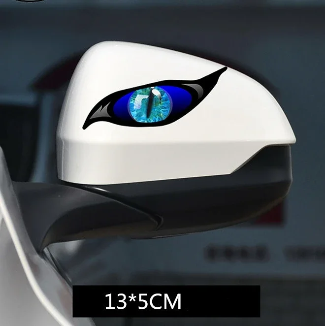 

3D стерео светоотражающие наклейки с глазами для автомобиля, зеркало заднего вида, авто сильные светоотражающие кошачьи глаза, водонепроницаемые для грузовиков, внедорожников, аксессуары