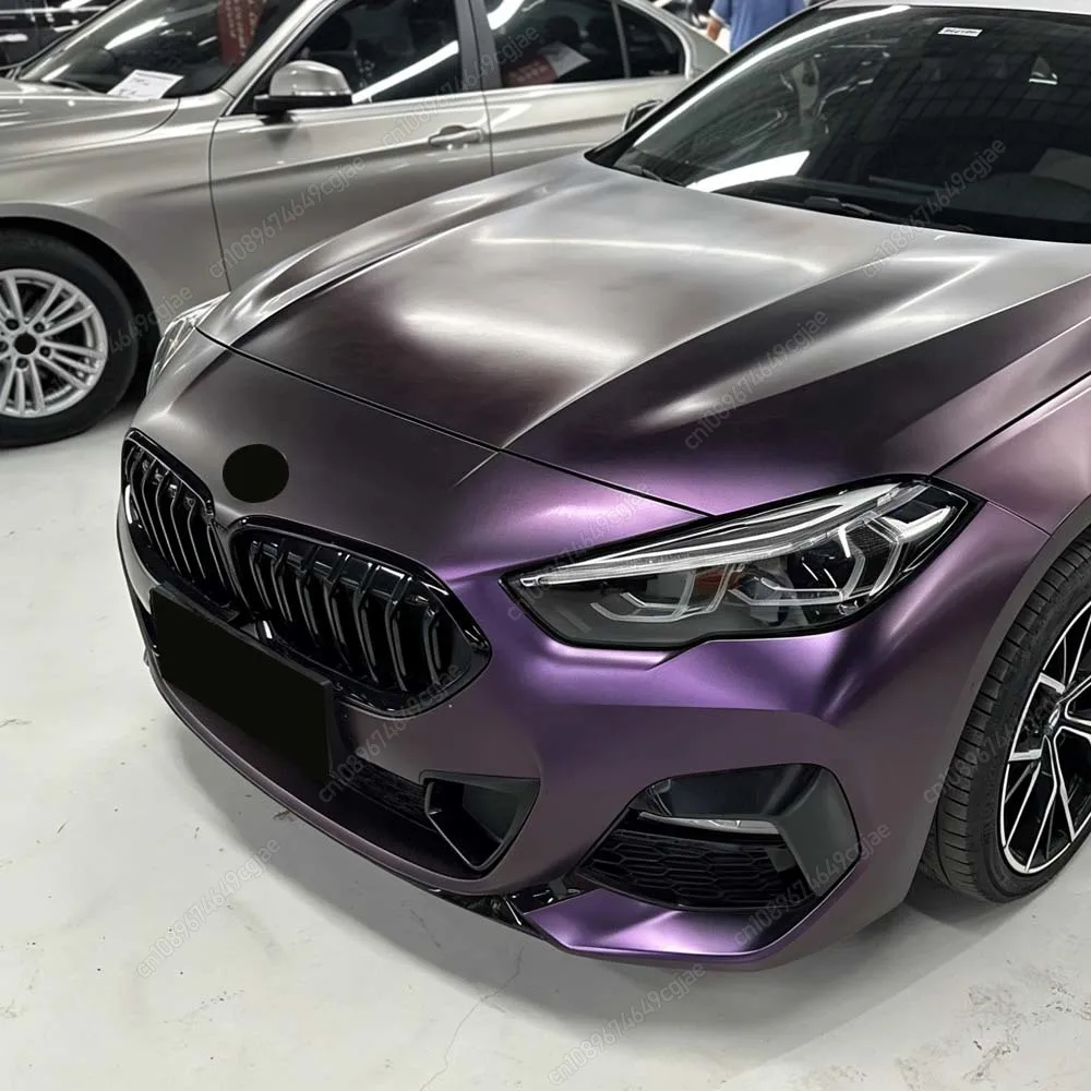 Фото Для BMW F44 218i 220i M235i 216d 218d 220d Gran Coupe M-Sports 2020-2024: Гоночная решетка радиатора (одинарные/двойные ламели), ABS, глянцевый черный цвет №1