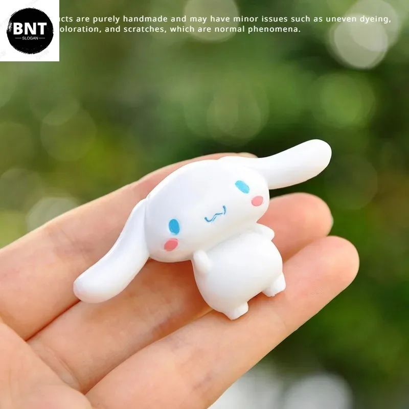 Фото 6 шт., декоративные куклы, аниме фигурки Kuromi Cinnamoroll Q, фигурные украшения для торта, модель, детские подарки на день рождения №5
