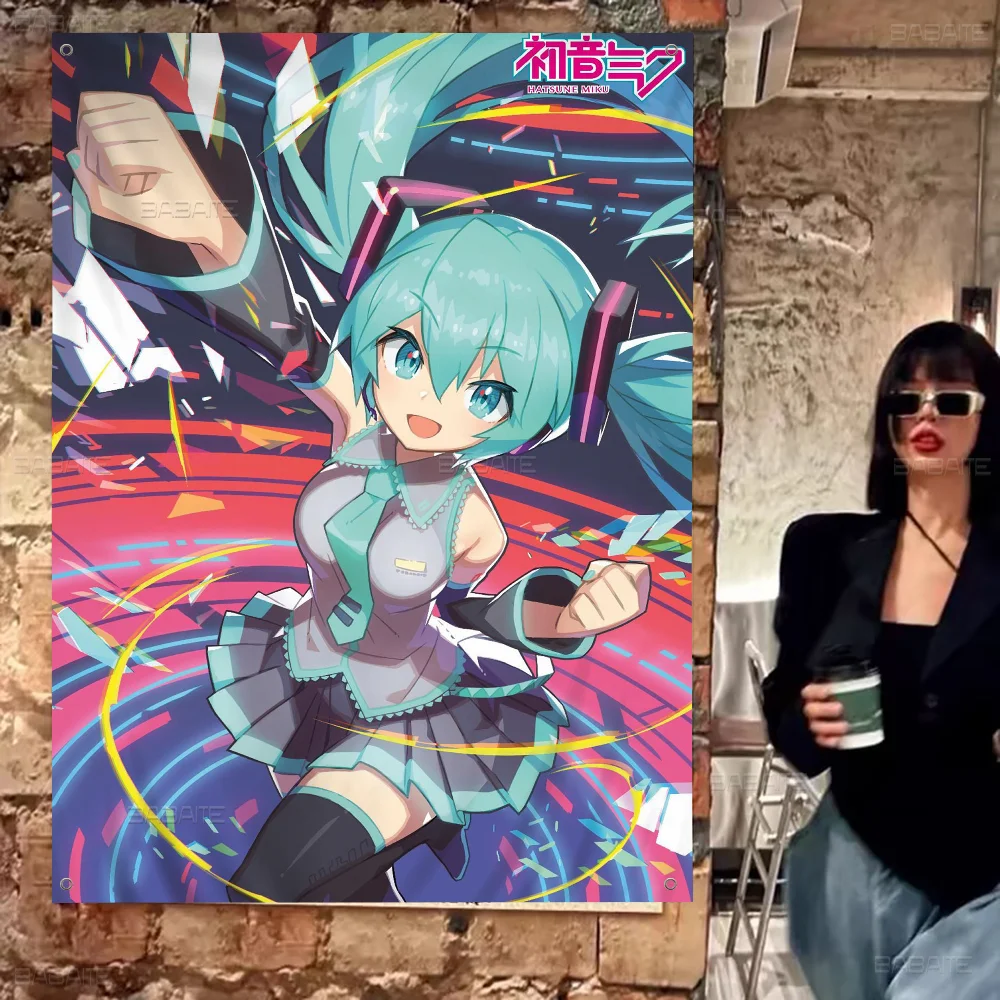 H-Hatsunes M-Miku мультфильм флаг искусство научная фантастика домашний декор комнаты