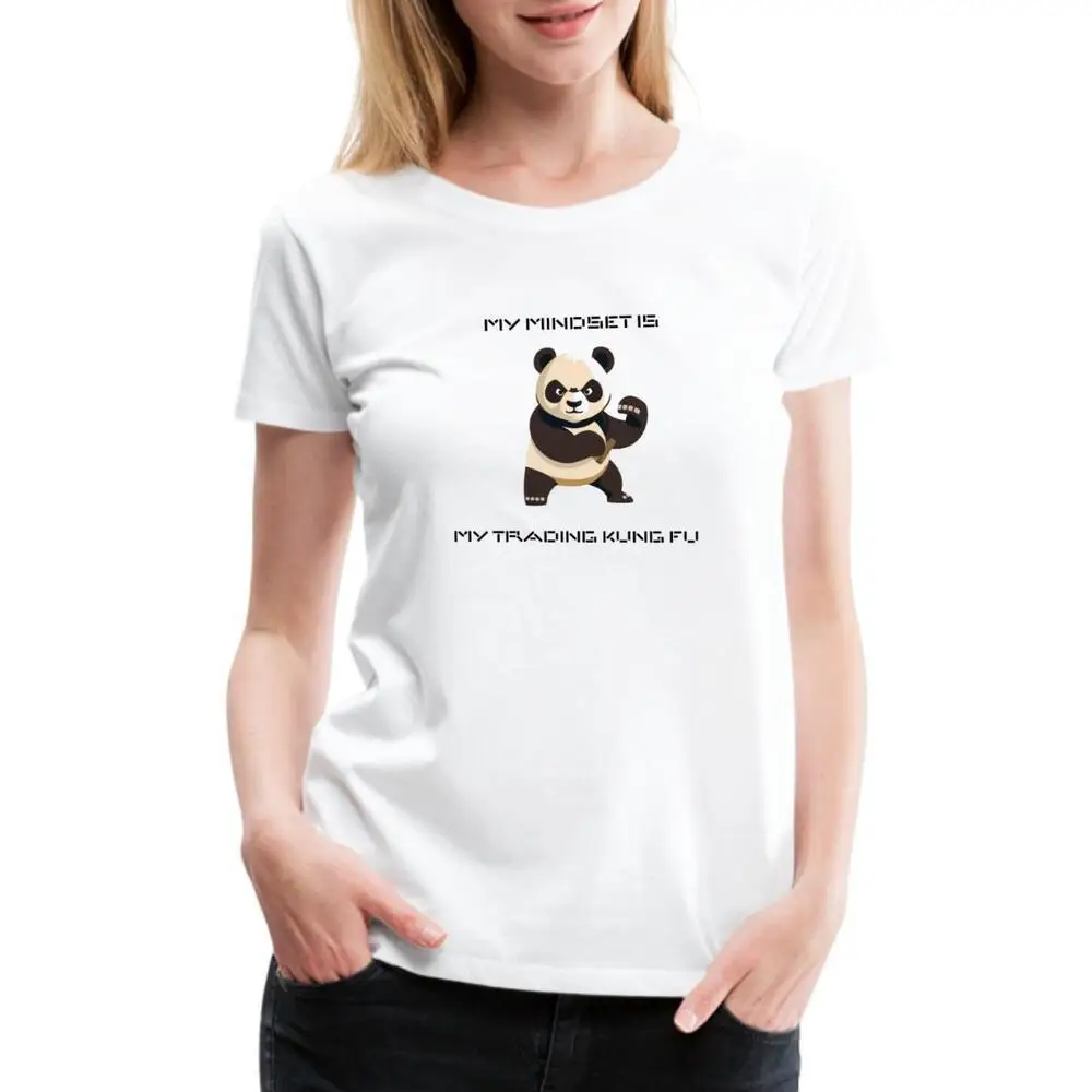 TTF Merch My Mindset Is Trading Женская футболка кунг-фу премиум-класса аниме Графические