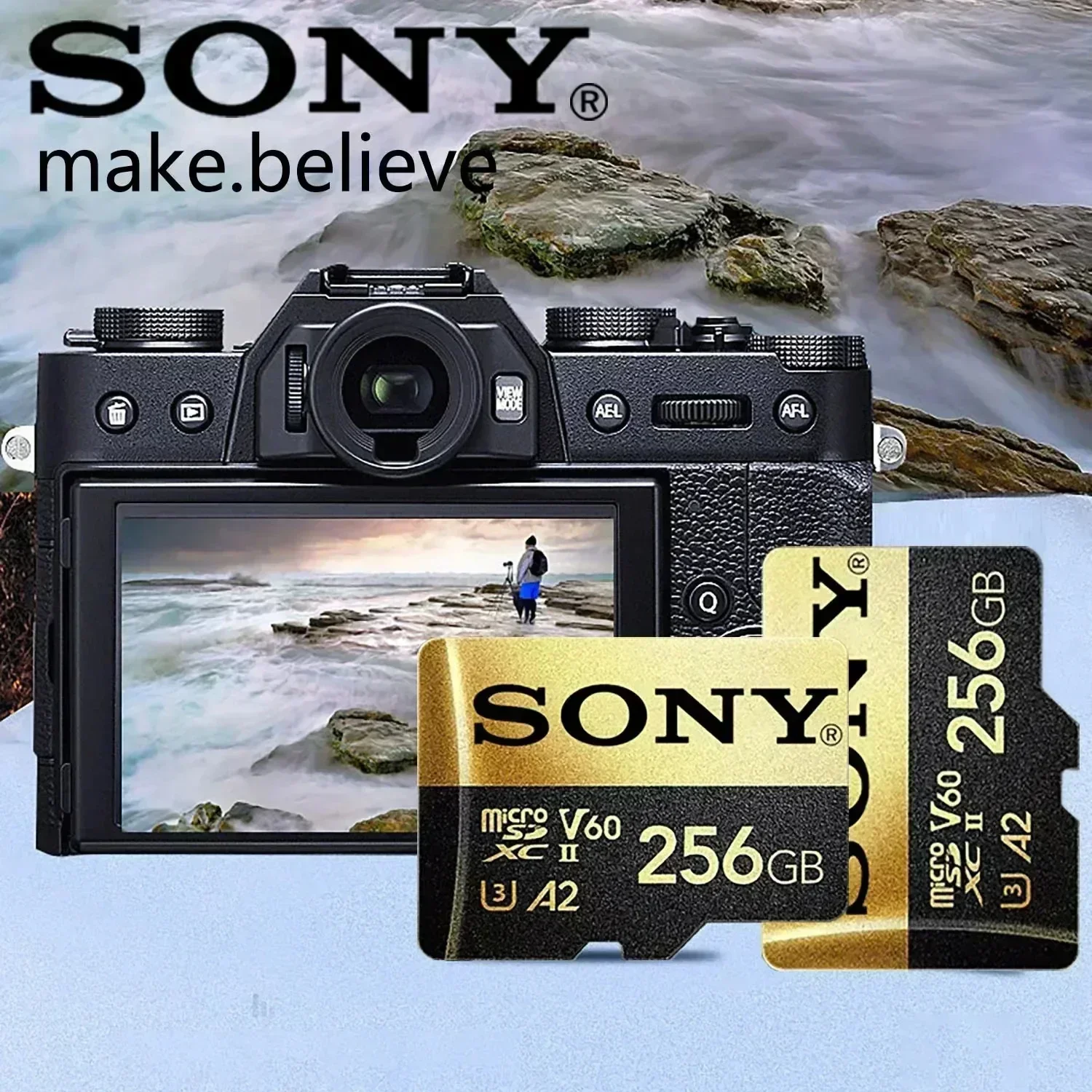 Оригинальная высокоскоростная карта SONY Micro SD 1 ТБ 512 ГБ 128 64 классная TF-карта для