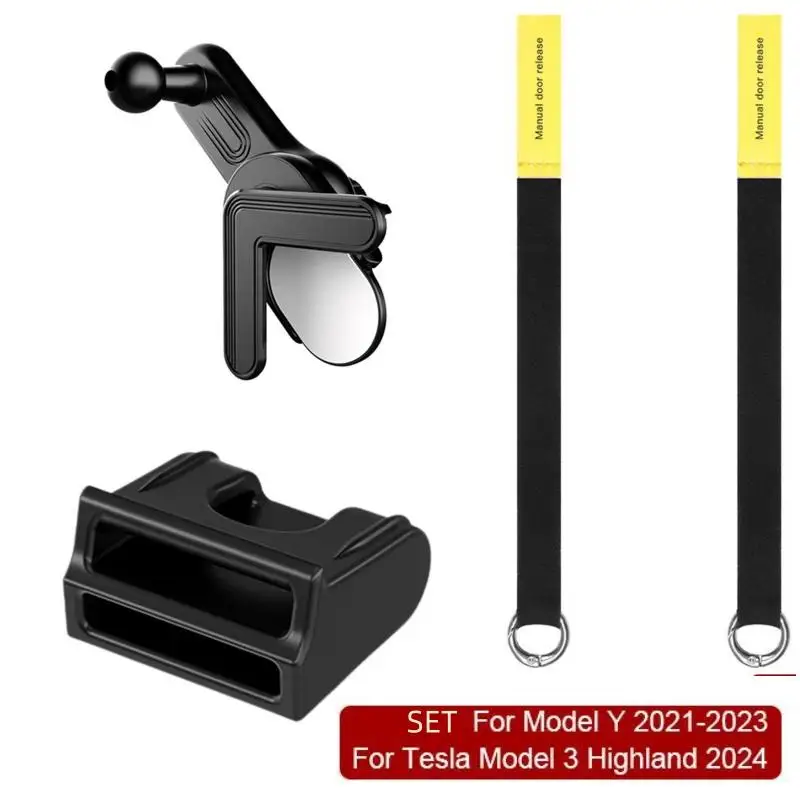 Задняя дверь аварийная безопасность трос для Tesla Model3/Y ручка механического