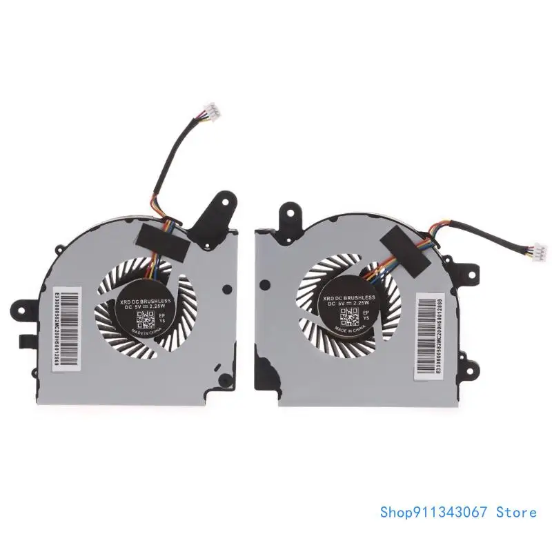 

CPU GPU Fan Laptop Cooling Fan DC5V 0.55A 4-pin 4-wires for MSI GF75 MS-17F1 17F2 17F4 17F5 Laptop Part Brushless Drop shipping