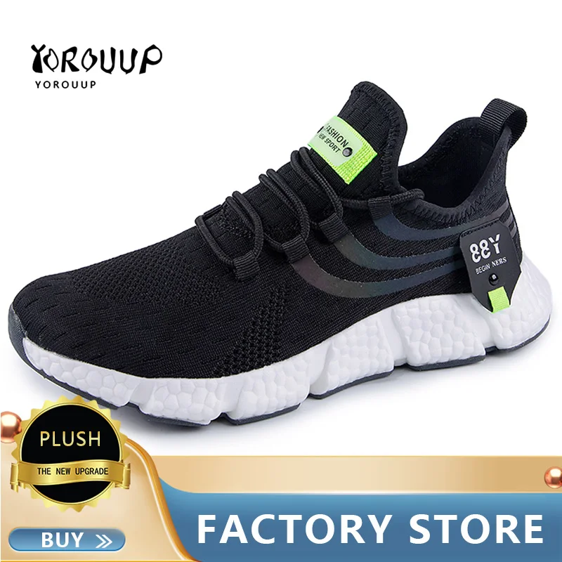 YOROUUP Brand Sneakers Men Fashion Breathable Sports Shoes 2023 Outdoor Light Running Shoes Male Comfortable Tennis Sneakers Man