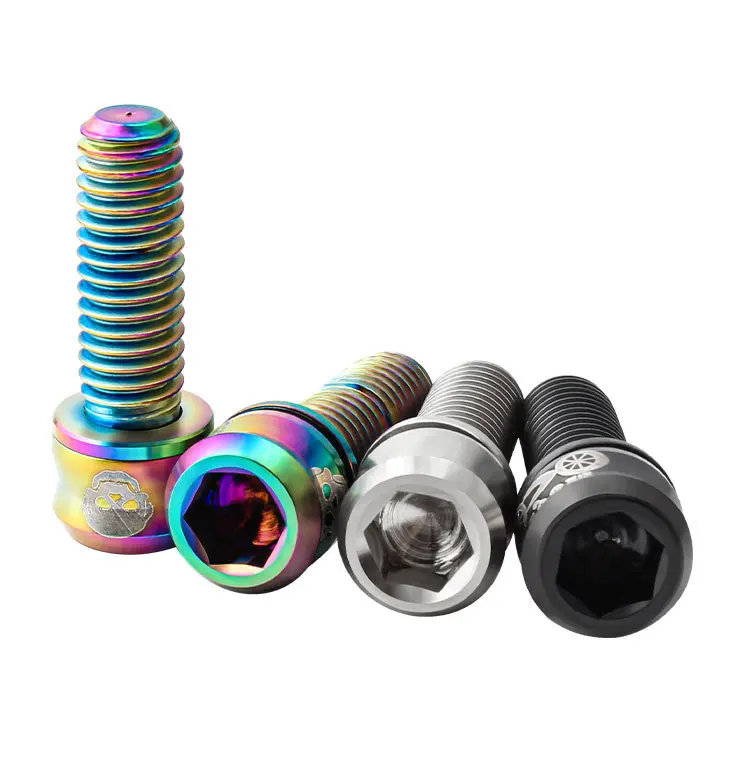 Винт дисковый из титана для велосипеда M6 * 17/19/30, суппорта, тормоз, рычаг, болт, стержень, винт, запчасти для горных и дорожных велосипедов, 2 шт.