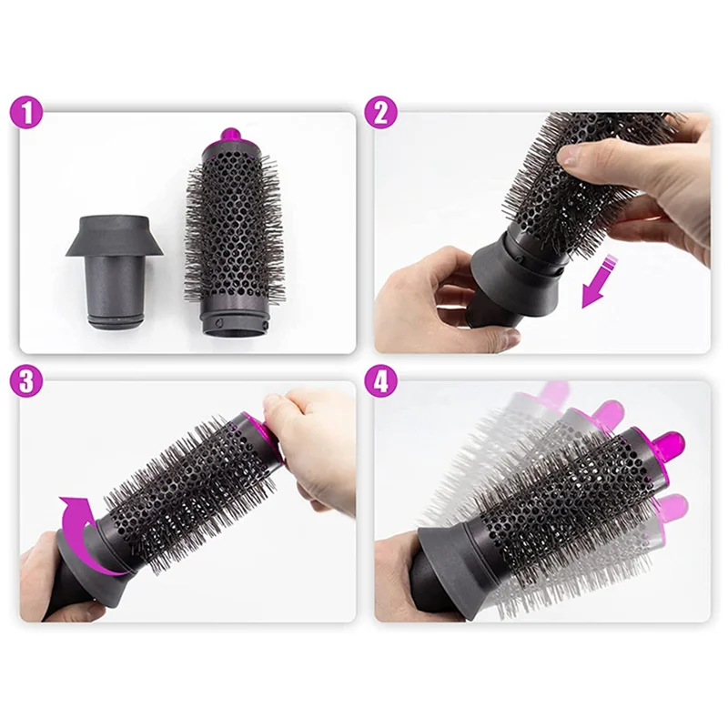 Цилиндрическая расческа и адаптер для аксессуаров Dyson Airwrap Styler/надзвукового фена