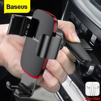 baseus cd slot car phone holder gravity car mount holder for phone in car and iphone samsung xiaomi mobile cell phone car stand