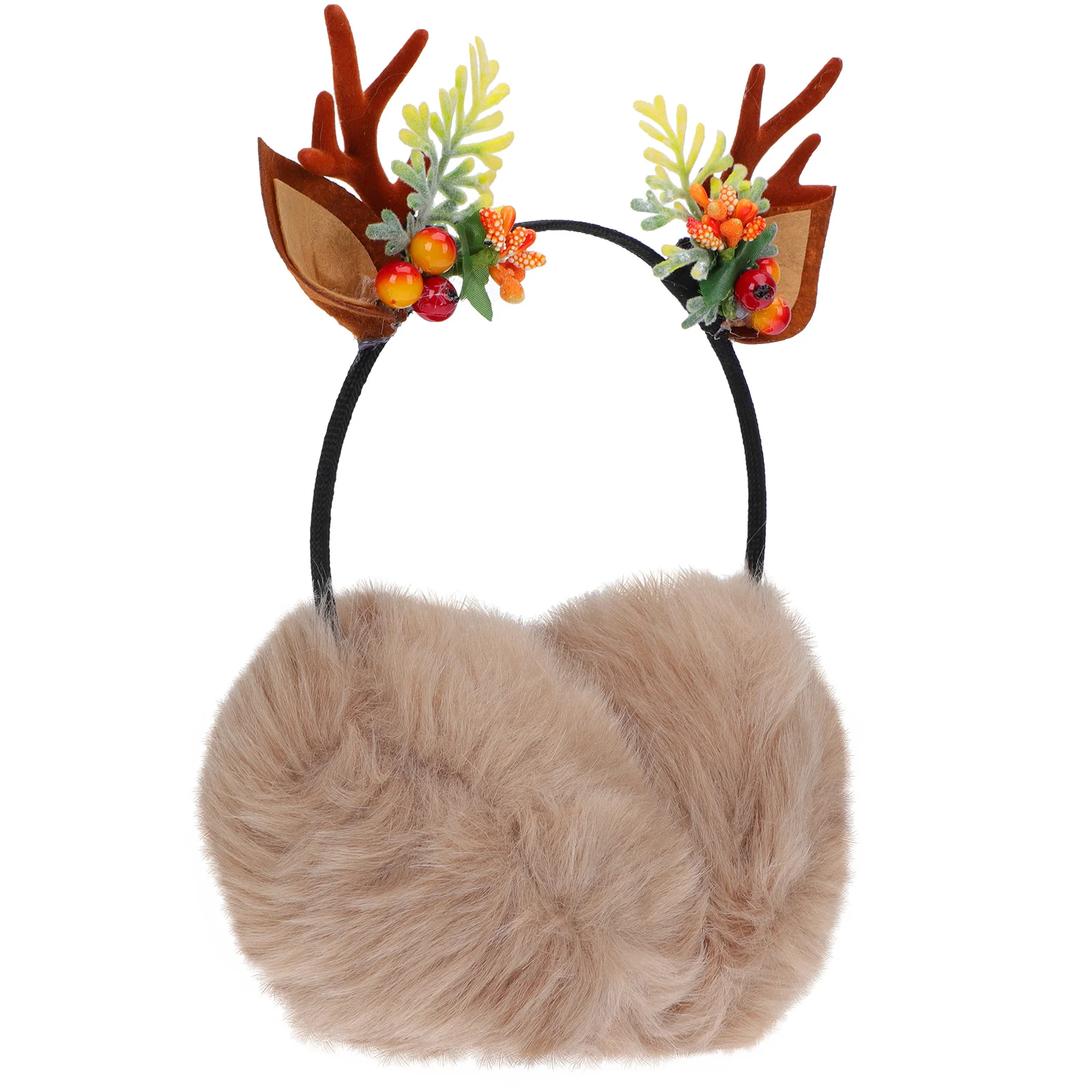 

Mori Department Antler Earmuff Headband Miss Animal Headbands for Kids Earmuffs Rabbit Fur Plush Outdoor
