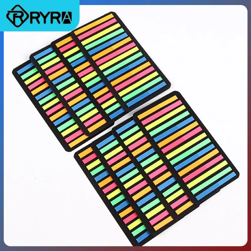 

Thin Strips Self Adhesive 300 Sheets Sticky Notes Fluorescent Translucent Memo Pad Highlight Flag Sticker Index Tabs Reading Aid