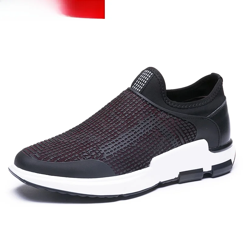 Okang Мужская кожаная уличная повседневная обувь Спортивная Весенняя модная