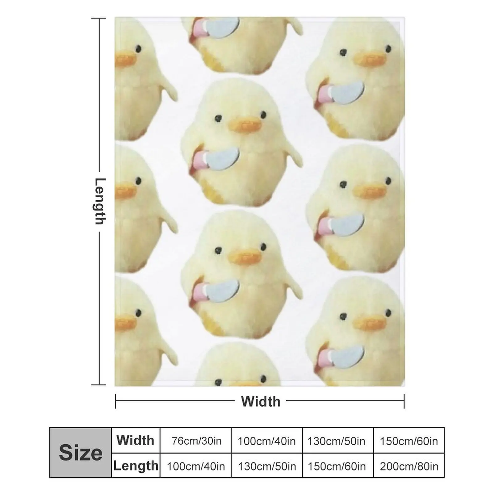 Одеяло с курицей и ножом утяжеленное одеяло для косплея в стиле аниме