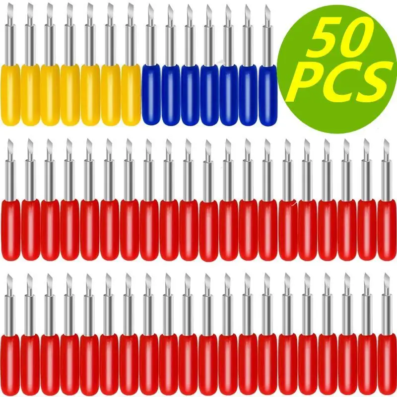 50PCS 30/45/60 Degrees Replacement Blades For Roland Cricut Plotter Blade Knife Cutter Blades For Power Tools Cutting Plotter