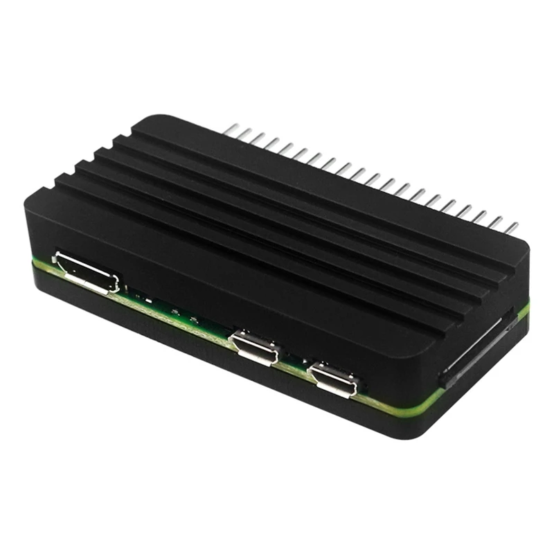 

Robust Aluminum Case for Raspberry Pi Zero 2 W Enclosure Easy Access Ports Shell Box with 40Pin GPIO Header 65x30x13mm