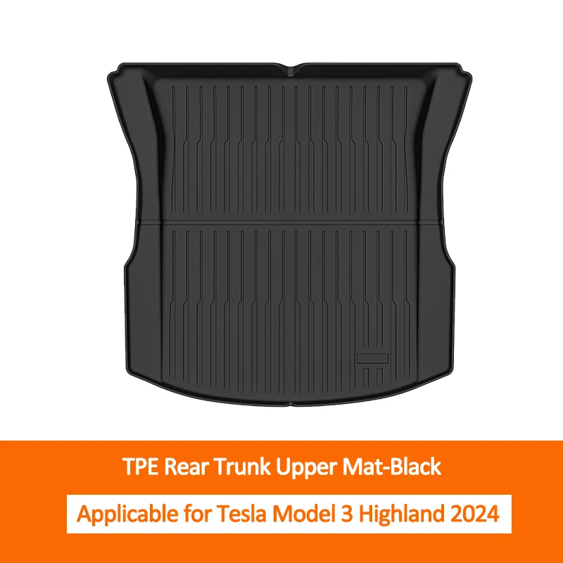 2024 для Tesla новая модель 3 Highland задний багажник верхний коврик TPE грузовой вкладыш +
