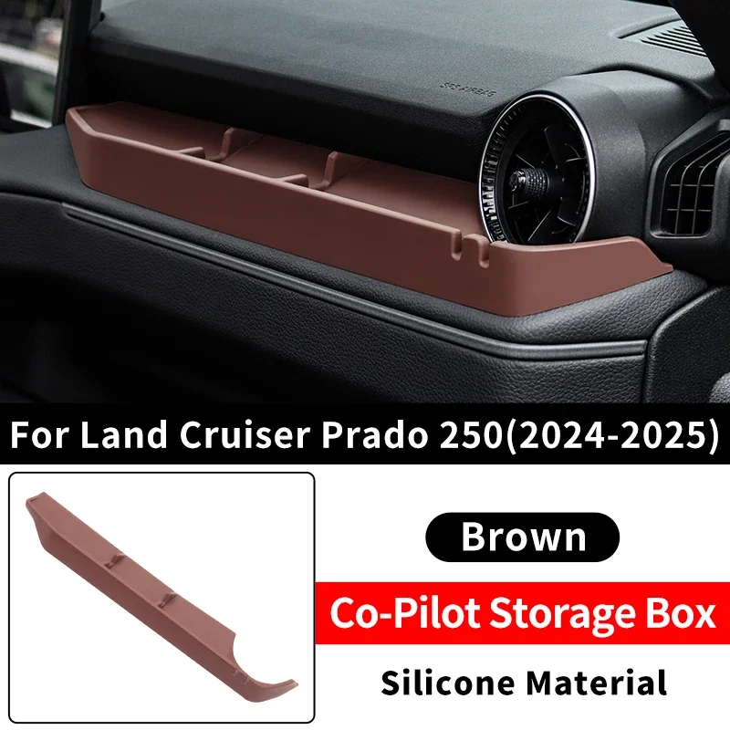 

Для Toyota Land Cruiser Prado 2024-2025 LC250 1st Edition 1958 J250 силиконовый ящик для хранения и коврик-органайзер для приборной панели, салон автомобиля