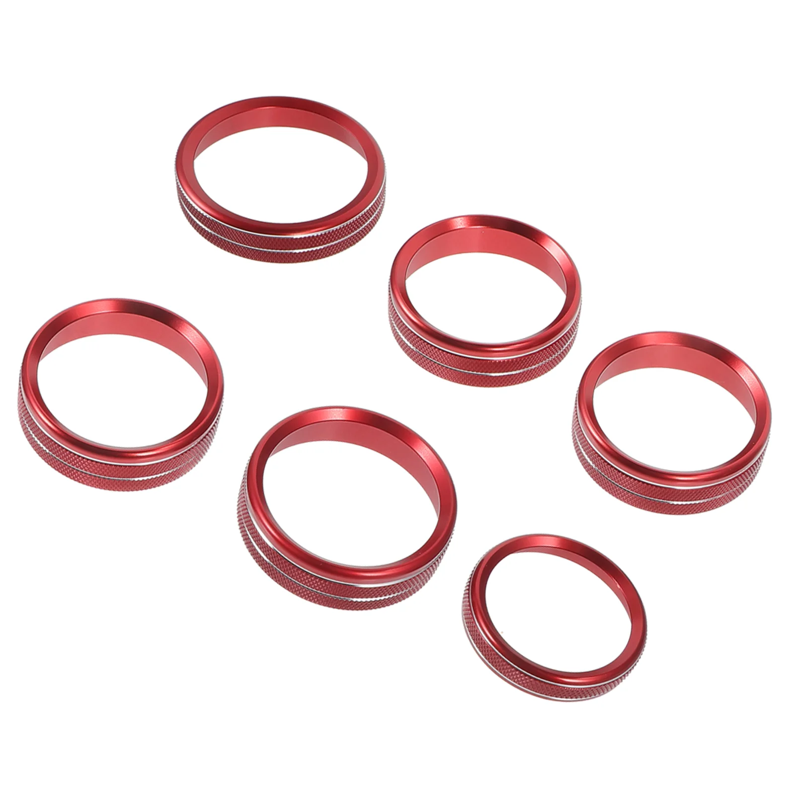 

6 Pcs Car Trim Air Conditioner Control Switch Ring Car Supply Volume Cover Air Conditioner Switch Cover Volume Button Trim
