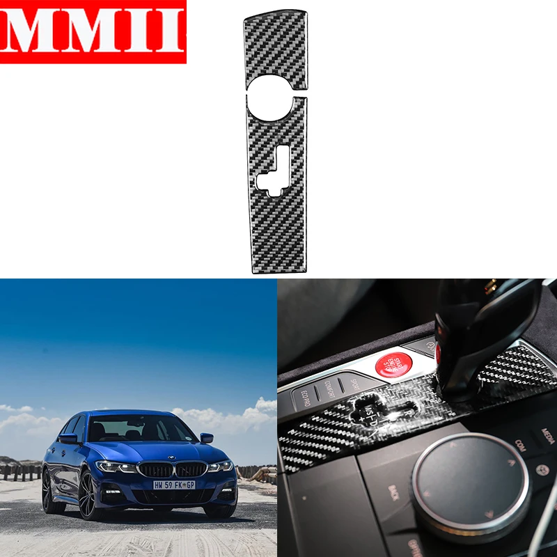 

RRX For BMW G20 G28 3 Series 2019-2021 Interior Trim Carbon Fiber Gear Shift Panel Gearbox Decoration Cover Sticker Accessories