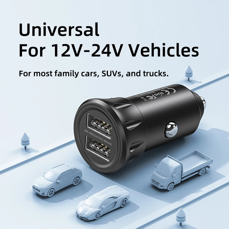 Автомобильное зарядное устройство Remax а с двумя USB-портами и прикуривателем